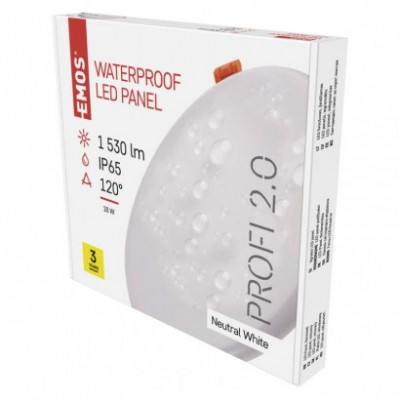 LED vestavné svítidlo VIXXO, kruhové, bílé, 19W neutr. b., IP65 (1 ks) - foto č. 19