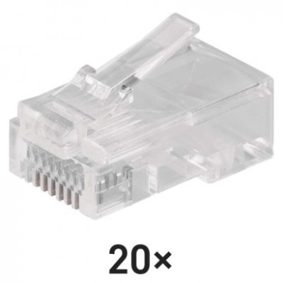 Konektor pro UTP kabel (drát), bílý (20 ks) - foto č. 8