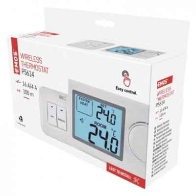 Pokojový manuální bezdrátový termostat P5614 (1 ks) - foto č. 14