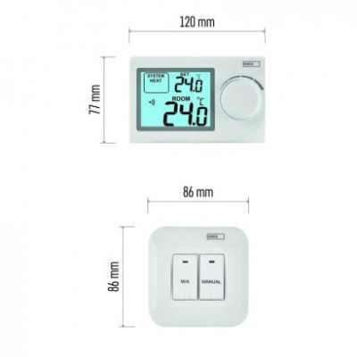 Pokojový manuální bezdrátový termostat P5614 (1 ks) - foto č. 26