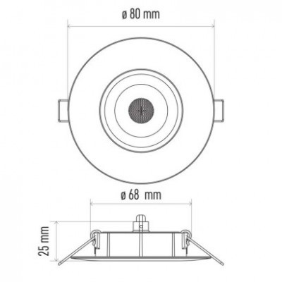 LED bodové svítidlo SIMMI stříbrné, kruh 5W teplá bílá (1 ks) - foto č. 31
