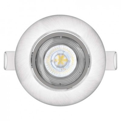 LED bodové svítidlo SIMMI stříbrné, kruh 5W teplá bílá (1 ks) - foto č. 7