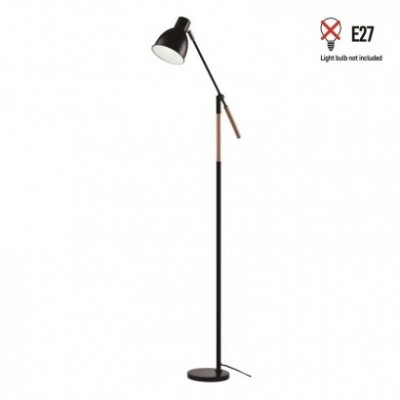Stojací lampa EDWARD na žárovku E27, 150 cm, černá (1 ks) - foto č. 20