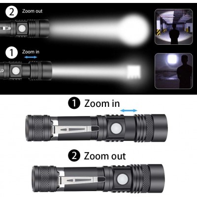 Solight LED nabíjecí svítilna s cyklo držákem, 400lm, zoom, Li-Ion - foto č. 4