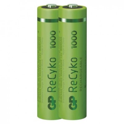 Nabíjecí baterie GP ReCyko 1000 AAA (HR03) (2 ks) - foto č. 3