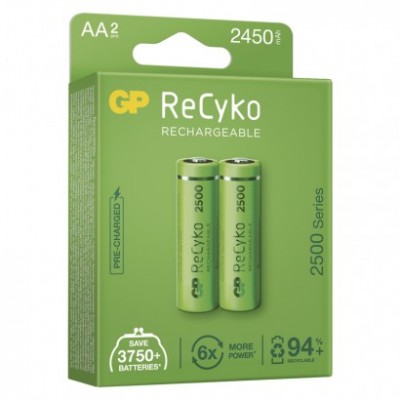Nabíjecí baterie GP ReCyko 2500 AA (HR6) (2 ks) - foto č. 6
