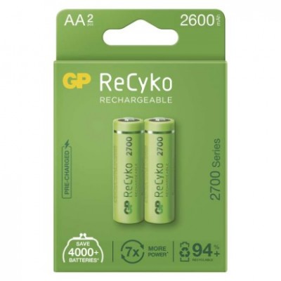Nabíjecí baterie GP ReCyko 2700 AA (HR6) (2 ks) - foto č. 2