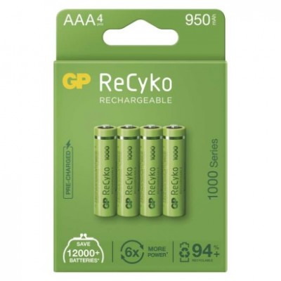 Nabíjecí baterie GP ReCyko 1000 AAA (HR03) (4 ks) - foto č. 2