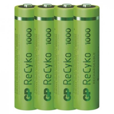 Nabíjecí baterie GP ReCyko 1000 AAA (HR03) (4 ks) - foto č. 3