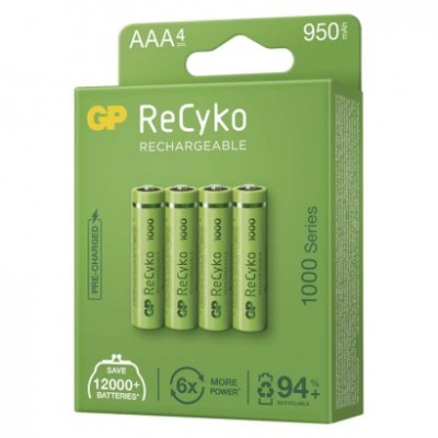 Nabíjecí baterie GP ReCyko 1000 AAA (HR03) (4 ks) - foto č. 9
