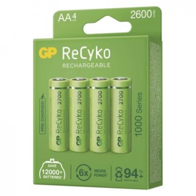 Nabíjecí baterie GP ReCyko 2700 AA (HR6) (4 ks) - foto č. 9