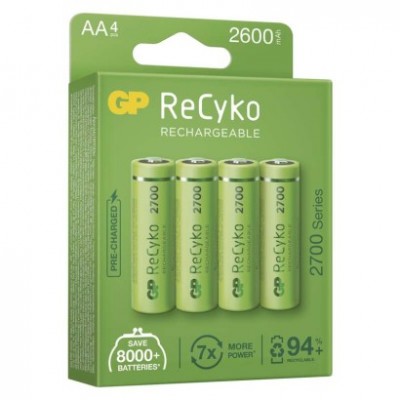 Nabíjecí baterie GP ReCyko 2700 AA (HR6) (4 ks) - foto č. 11
