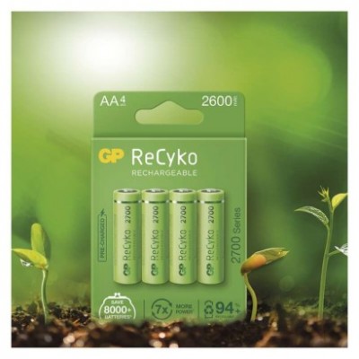 Nabíjecí baterie GP ReCyko 2700 AA (HR6) (4 ks) - foto č. 33