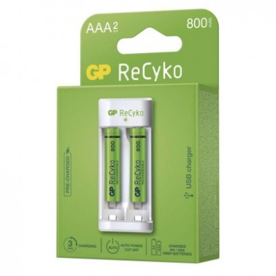 Nabíječka baterií GP Eco E211 + 2× AAA ReCyko 800 (1 ks) - foto č. 12