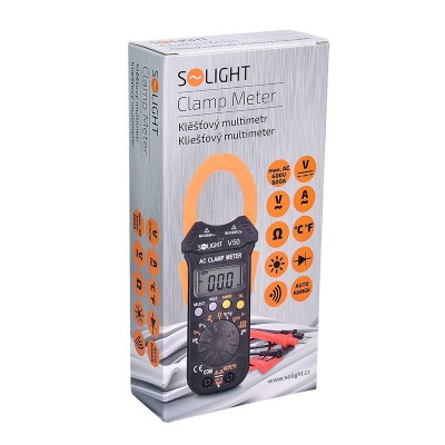 Solight klešťový multimetr, max. AC 600V/600A, max. DC 600V, test diody, bzučák, odpor, teplota - foto č. 4