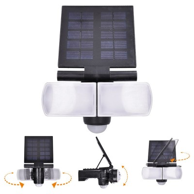 Solight LED solární osvětlení se senzorem, 8W, 600lm, Li-on, černá - foto č. 2