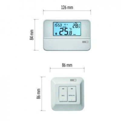 Pokojový programovatelný bezdrátový OpenTherm termostat P5616OT (1 ks) - foto č. 35
