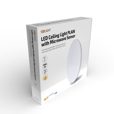 Solight LED stropní světlo PLAIN s mikrovlnným sensorem, 18W, 1260lm, 3000K, kulaté, 33cm - foto č. 5