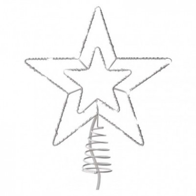 Standard LED spojovací vánoční hvězda, 28,5 cm, venkovní i vnitřní, studená bílá (1 ks) - foto č. 3