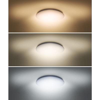 Solight LED stropní světlo Plain, 3CCT, 24W, 1920lm, 3000K, 4000K, 6000K, kulaté, 38cm - foto č. 2