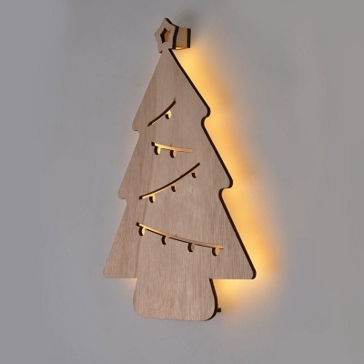 Solight LED nástěnná dekorace vánoční stromek, 24x LED, 2x AA - foto č. 7