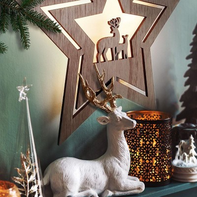 Solight LED nástěnná dekorace vánoční hvězda, 24x LED, 2x AA - foto č. 8